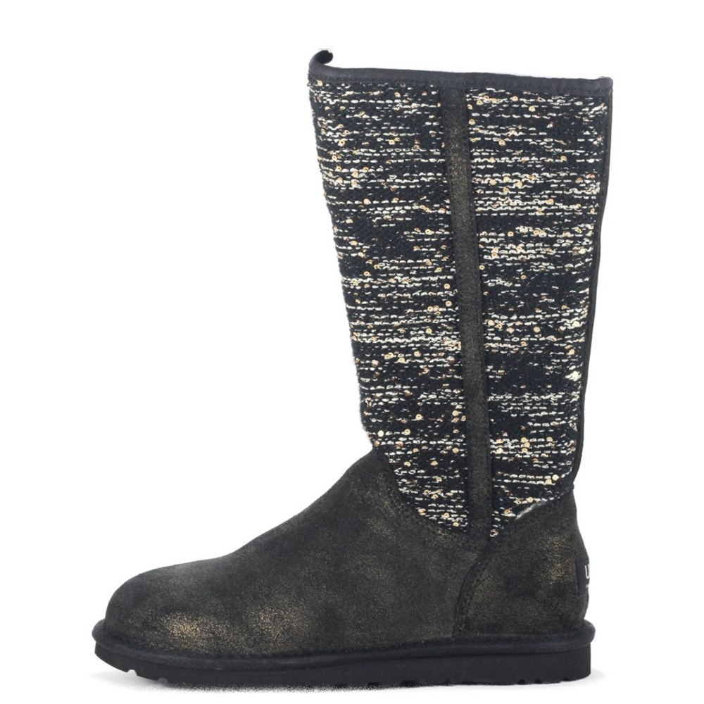 UGG Camaya Knit Suede Boots